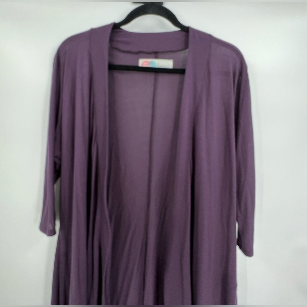 Free People Beach 3/4 Sleeve Lightweight Purple Cardigan‎ Size S Style# 08479530